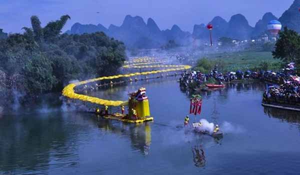 桂林旅游必去精华景点，遇龙河漂游美图